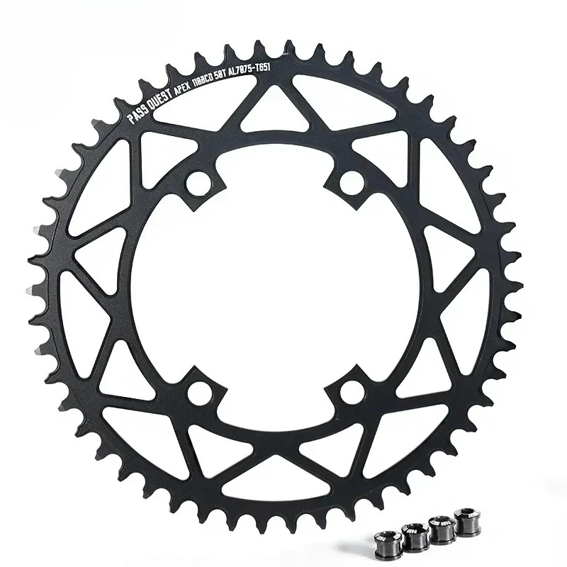 Sram Apex用110BCD 4ボルトチェーンリング ナローワイド 36 38 40 42