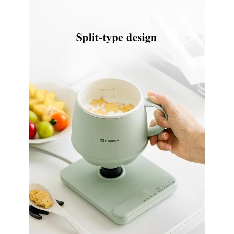 كوب حليب كهربائي من النوع المنفصل MOKKOM MK-383A، كوب صغير متعدد الوظائف للمكتب، كوب كهربائي منزلي، يخنة وغليان #2