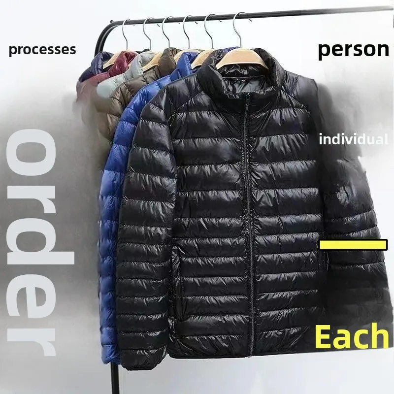 

Легкое мужское хлопковое пальто Jaet, осенне-зимнее пальто с воротником-стойкой и капюшоном, облегающая верхняя одежда с длинными рукавами, снутая верхняя одежда