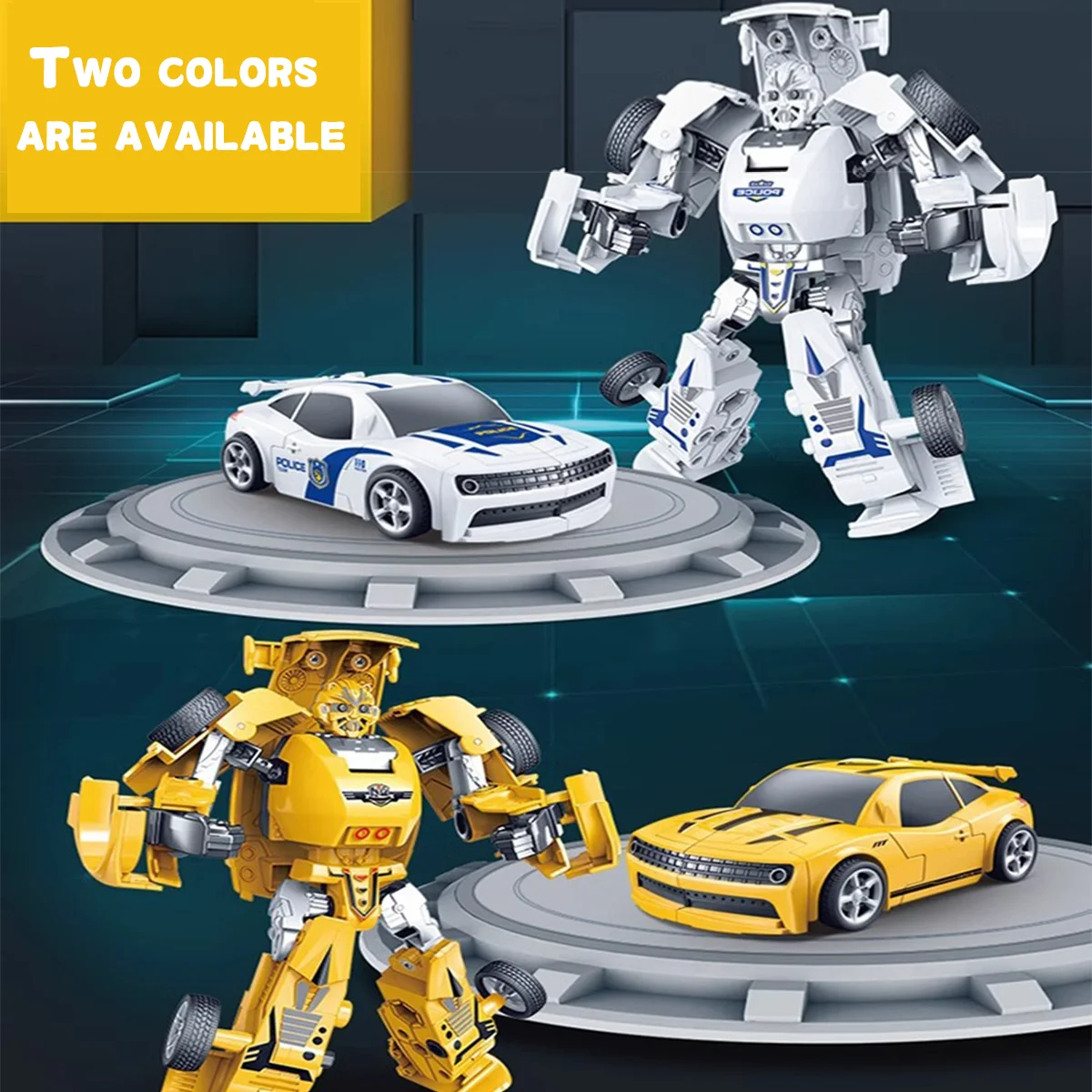 Children's transformable robot Wasp Warrior Optimus Prime figurine model transformable toy boy inertial car mecha