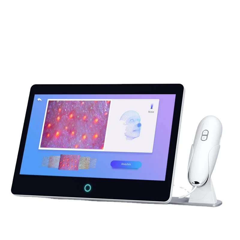 Hot portable face skin analysis machine facial analyser 3D skin moisture analyzer