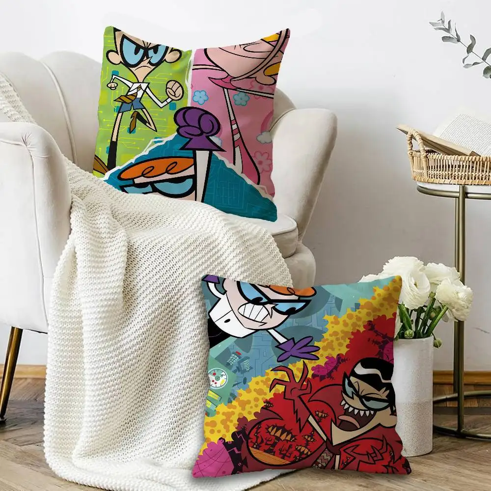Cartoon D-Dexters L-Laboratory Pillowcases Home Bedding Decorative Pillow Cover Wedding Super Soft Pillow Case