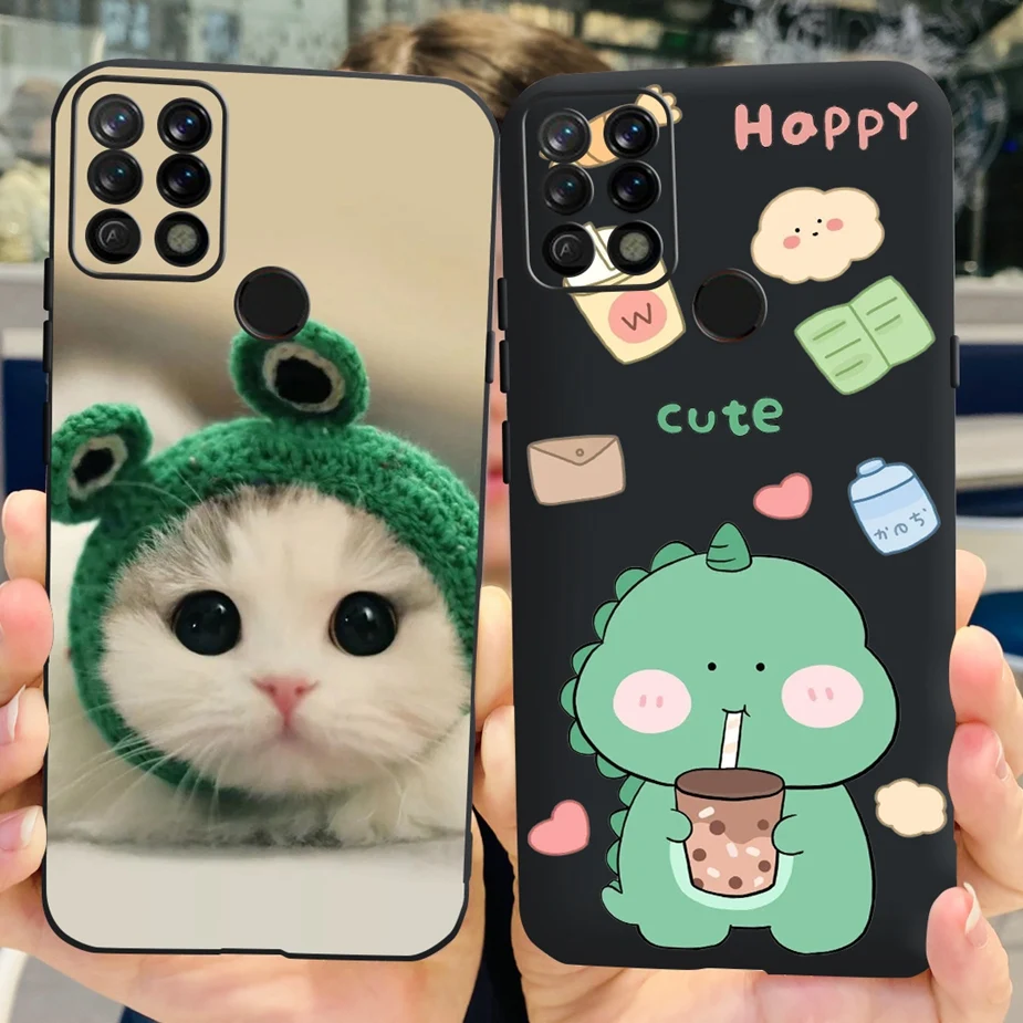 For Tecno Pova Case LD7 LD7j Colorful Painted Cover Matte Phone Case For Tecno Pova Soft Silicone Fundas 6.8\'\' Back Cover Bumper