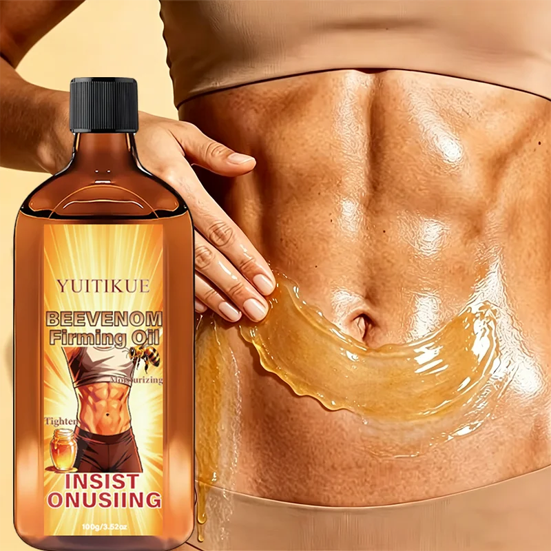 YUITIKUE 100g Bee Venom Firming Care Oil Skin Tightening Moisturizing Multi-Effect Full Body Daily Skin Massage Care Oil