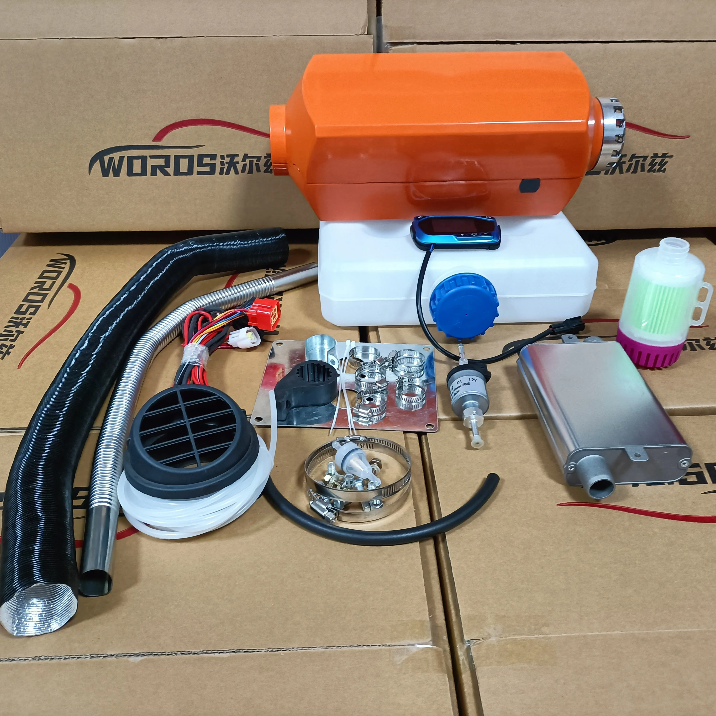 중국 공장 직영 2KW/5KW/8KW 디젤 주차 히터 - 12V/24V 블루투스 타이머 트럭 자동차용 히터