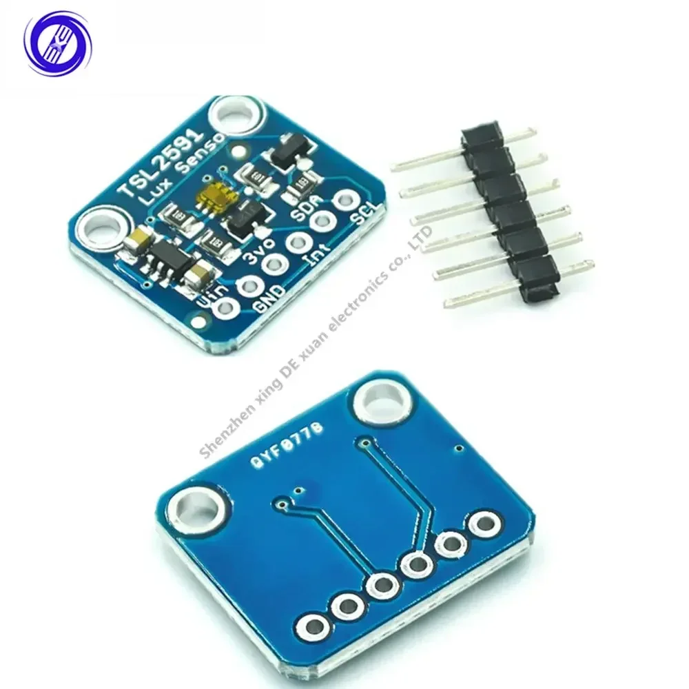 

10PCS TSL2591 IIC I2C Light Sensor Breakout Module High Dynamic Range Digital Board TSL25911FN 3.3V 5V Diy Electronic