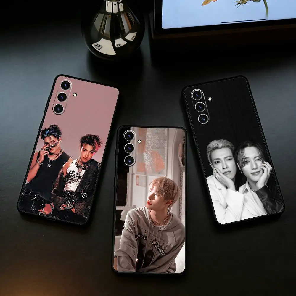 Hot O-ATEEZ Kpop Phone Case For Samsung Galaxy A73,A72,A71,A70,A52,A51 Others Soft Black Cover