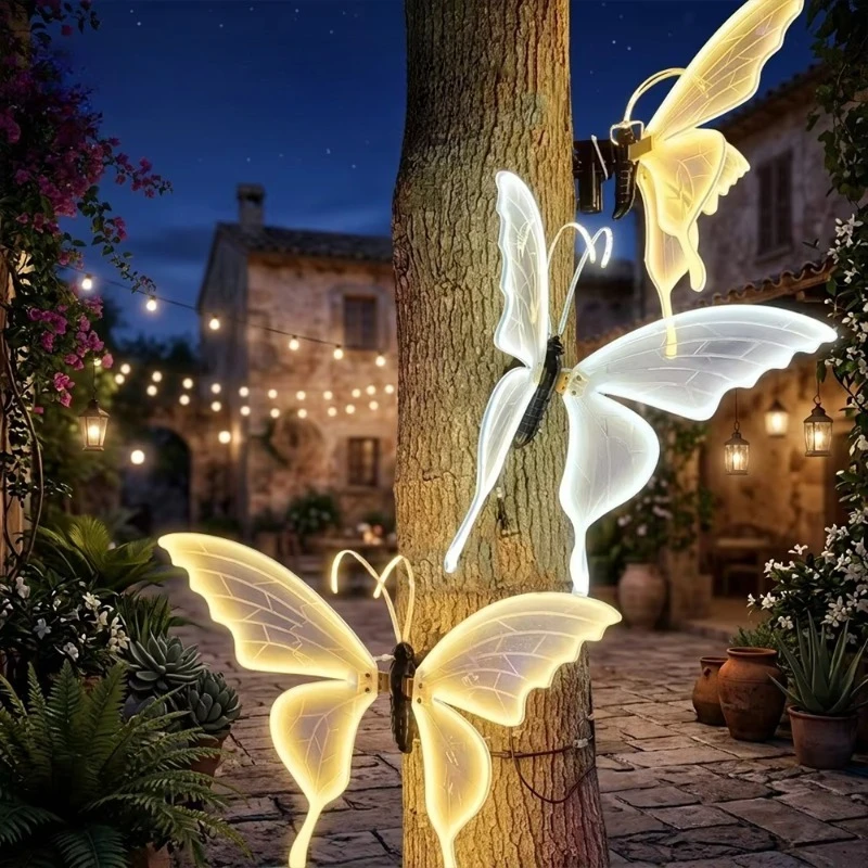 Automatic wing-shaped electric DC12V insect garden light