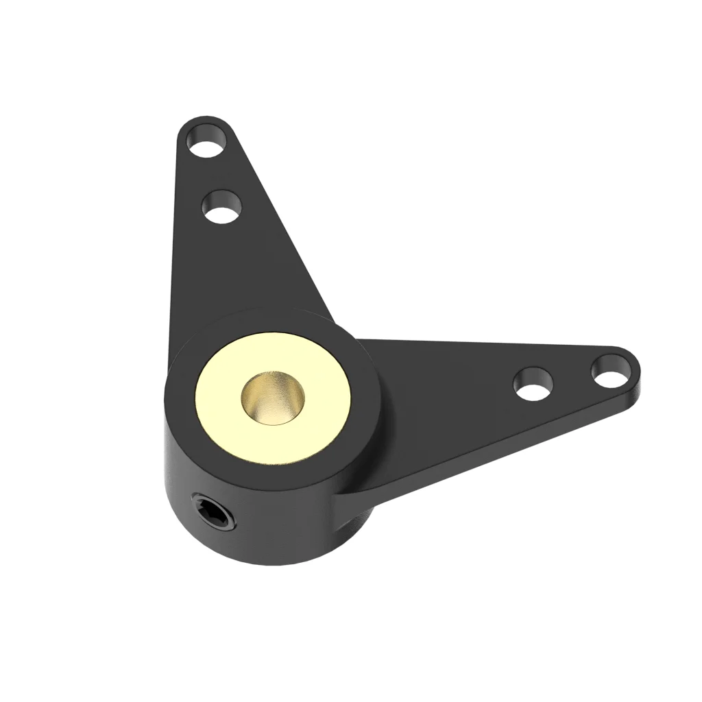 Accesorios para timón de barco RC: brazo de dirección de nailon con núcleo de cobre con orificio para eje de 3 mm (brazo individual/en forma de L/recto) para modelos marinos