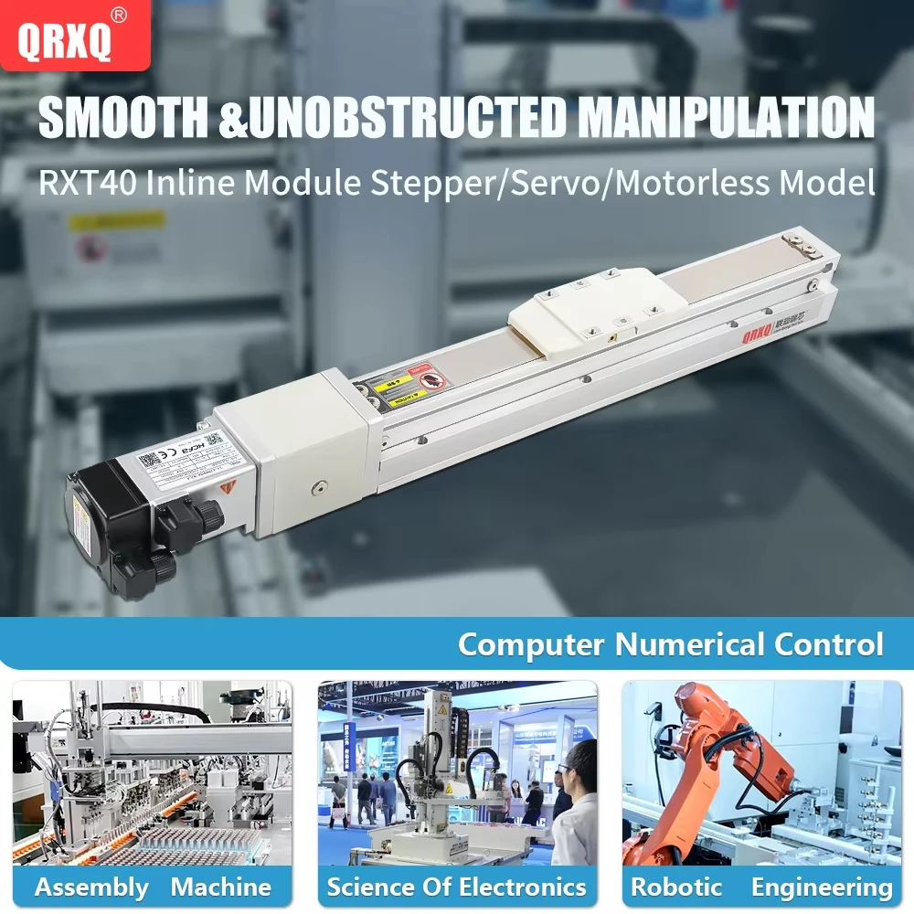QRXQ RXT40  50-800mm Ball Screw Linear Guide Servo ±0.01 Accuracy Industrial Machinery Fully Enclosed Linear Guide