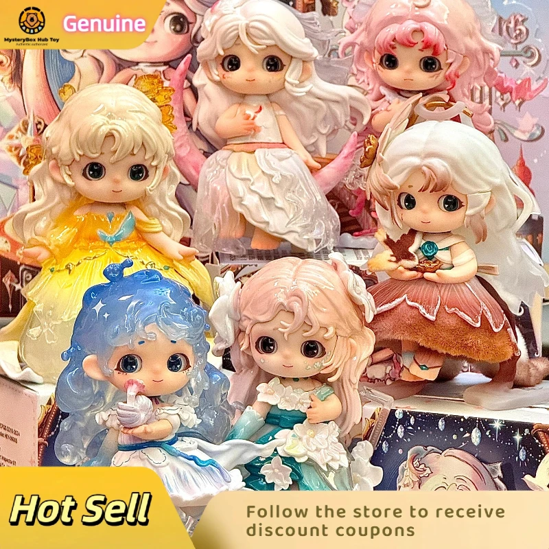 

Genuine Heyone Black Play Dough Figurine Cute Birthday Gift For Women Trendy Blind Box Toy Office Accessory Starry Night Design