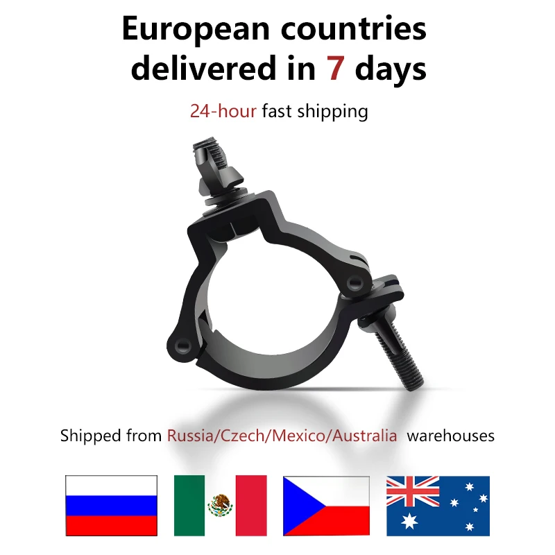 

10pcs/lot Stage Light Hook Alumimun Alloy Stage Lights Clamp Hanger Hooks Bracket Heavy Duty Hook Theatre Lighting 48-51mm 100kg
