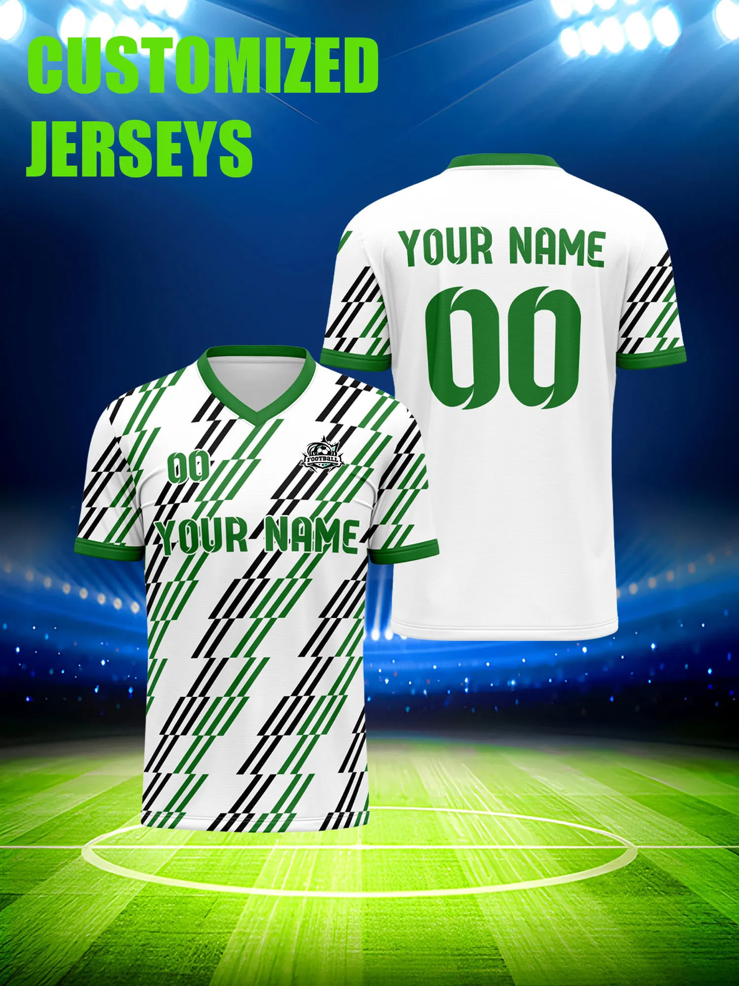 

Футбольная форма на заказ с индивидуальным изображением, номером и именем, официальная форма для матчей клубных ассоциаций и команд.