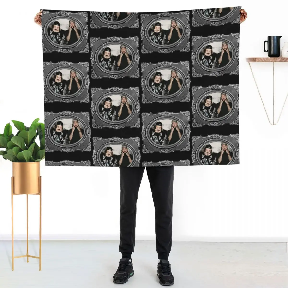 ruby and scrim in cool frame !!! Throw Blanket Large for sofa christmas decoration cosplay anime Winter beds funny gift Blankets