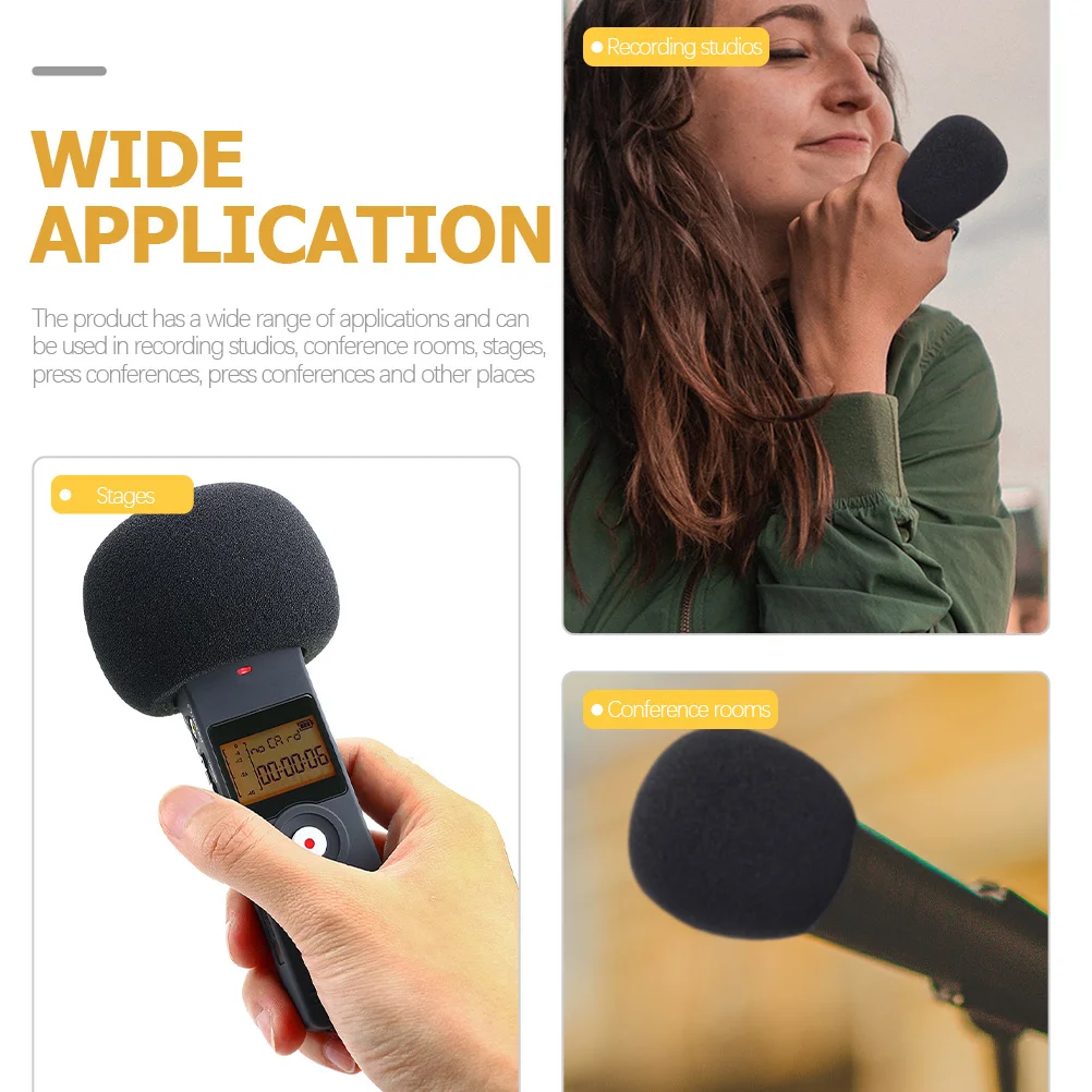 

Microphone Sponge Cover Windproof Mic Protector For Recording Studio Conference Stage Compatible With Blue Nano Microphone