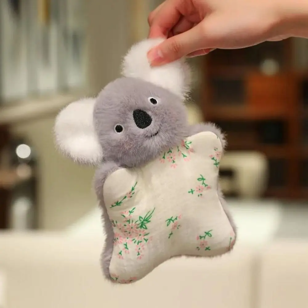 Car Keychain Simulation Capybara Finger Puppet Soft Fluffy Panda Pendants Kawaii Cute Rabbit Pendant Hanging Ornaments