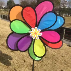 Large Windmill toy children kids Double Pinwheel Flower Party Pinwheel