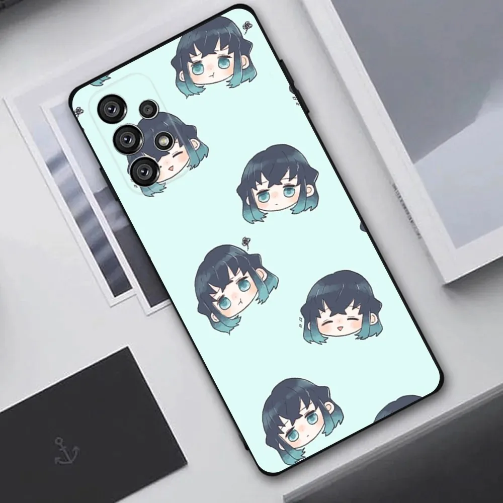 M-Muichiro Tokito Demon Slayer Phone Case For Samsung Galaxy A20,A21s,A22,A31,A32,A52,A53,A72,73,A80,A91 Soft Black Cover