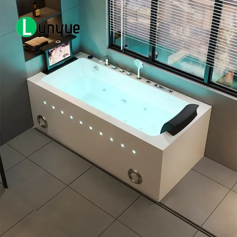 European Style Freestanding Spa Multi Nozzle Hot Tub for Villa Family Home Use Luxury Outdoor Indoor Bathing
