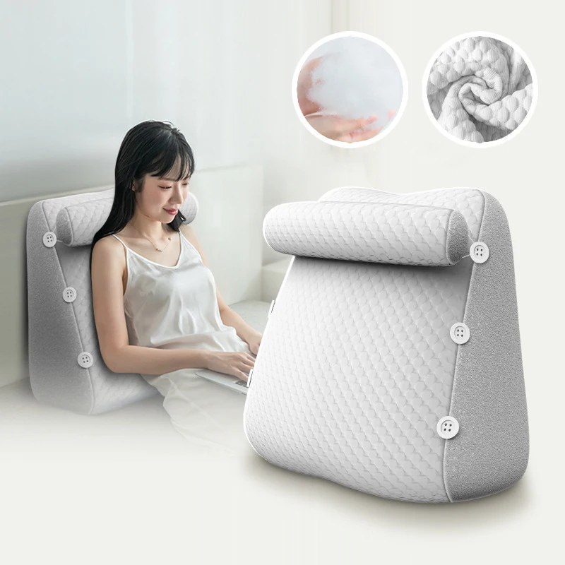 Dreieckige Nackenkissen für Daybed, Sofakissen, Ruhe, Lesekissen, Lendenpositionierung, gepolstertes Kopfteil, Keilkissen
