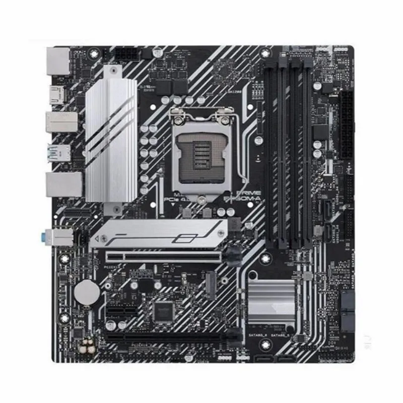 FOR ASUS motherboard PRIME B560M-A LGA1200 supports PCIe 4.0, dual M.2 slots, 8 power supply modules