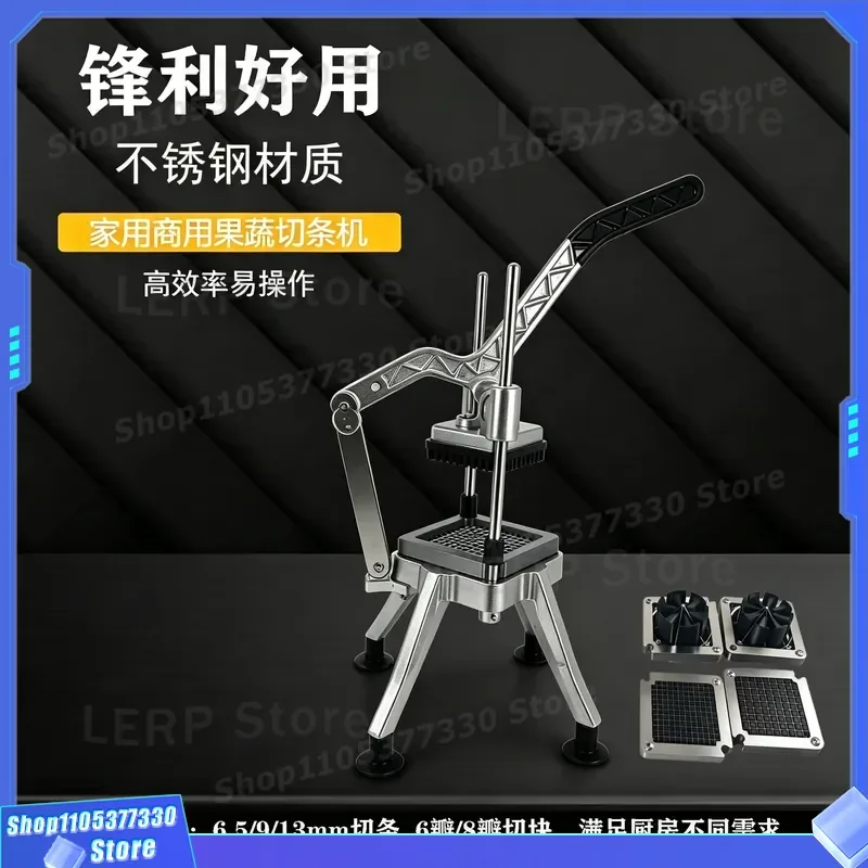 Commercial Potato Radish Cutting Machine with Interchangeable Knife Plates for Apple Slicing and Vegetable Processing