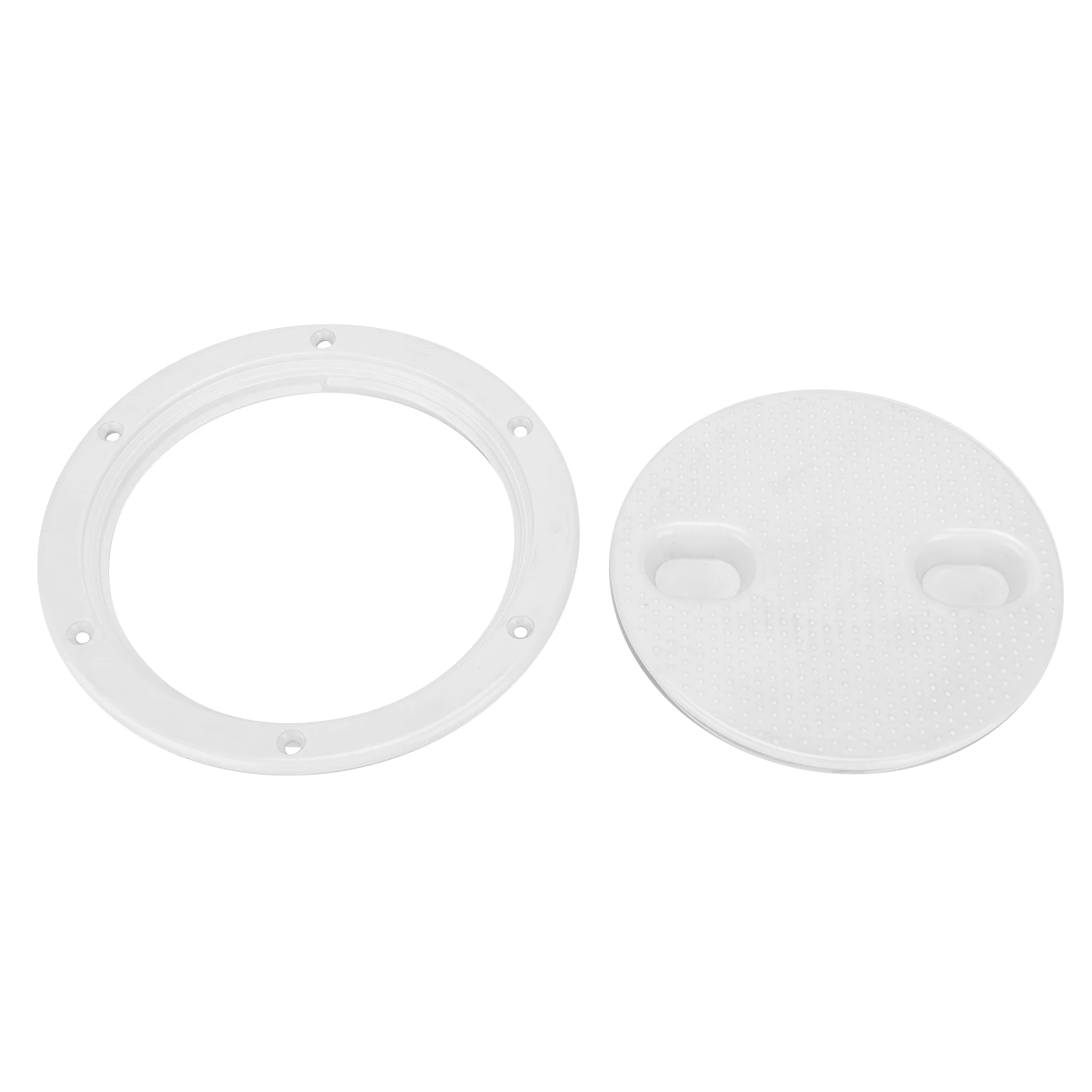 6in Deck Plate OEM Replacement Inspection Hatch Cover Round White NonSlip AntiAging AntiCorrosion UV Resistant Part