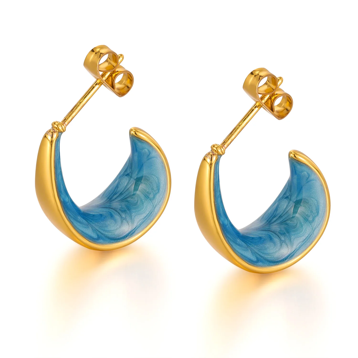 

INS Style Enamel Drop Earrings for Women – Stainless Steel Minimalist Elegant Jewelry