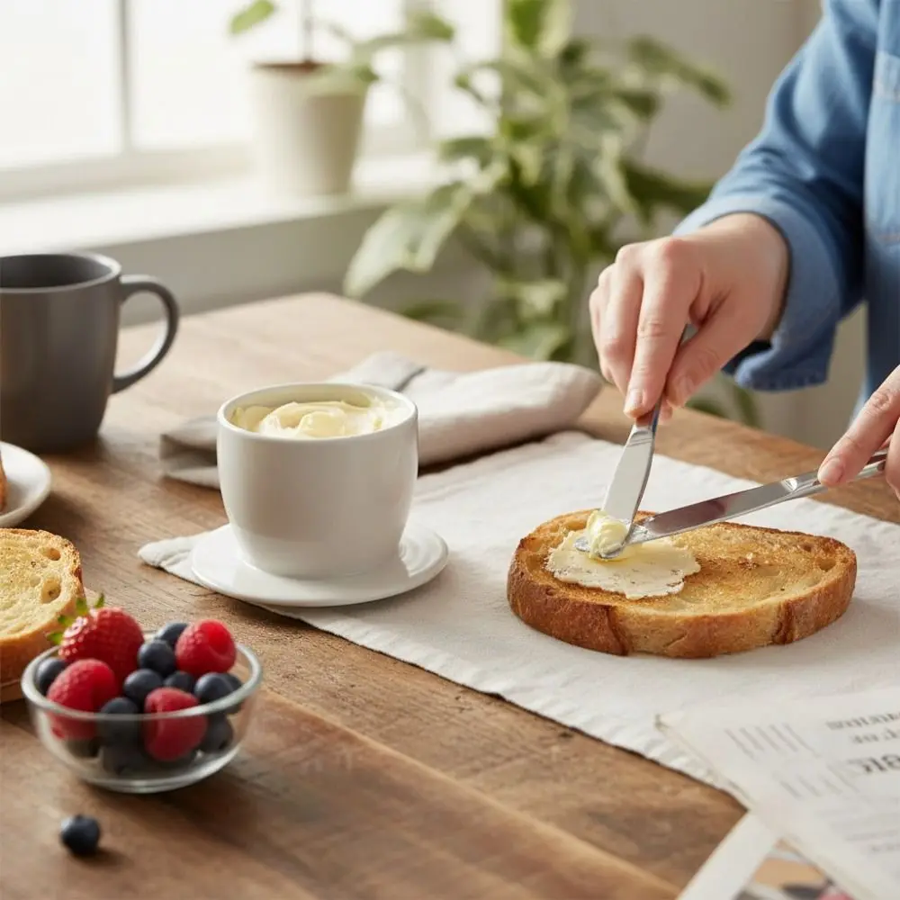 Kitchen Gadgets Ceramic French Butter Crock with Lid Sealed Butter Keeper Household Solid Color Butter Cup Refrigerator
