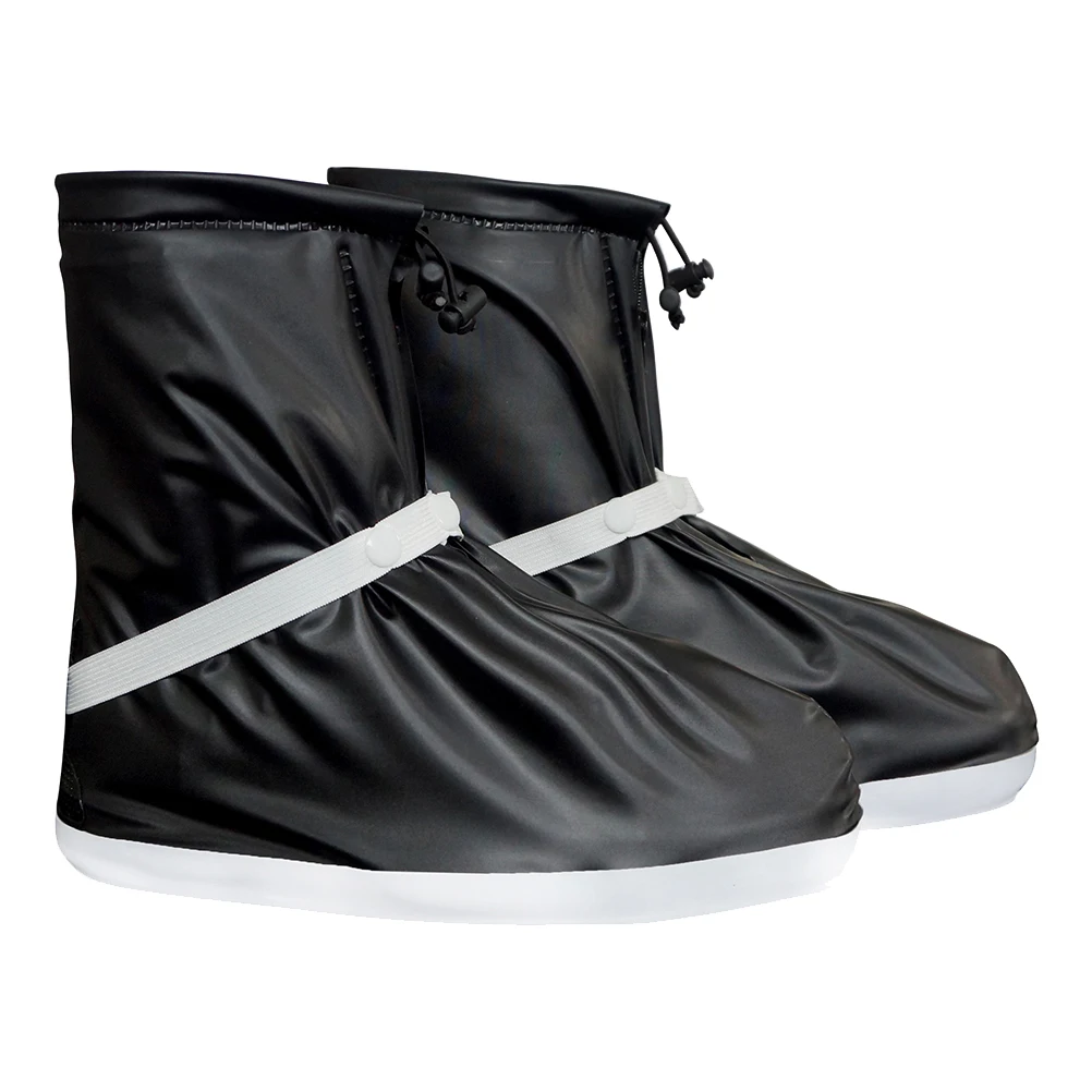 

Rain Shoe Covers Waterproof for Adults Portable Protector Overshoes Black Men and Women