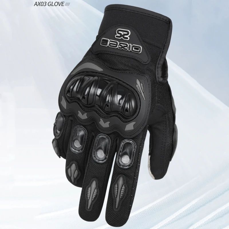 

Summer Touch Screen Motorcycle Gloves Full Finger Anti-Fall Non-Slip Protective Motorbike Riding Moto Gear Gloves