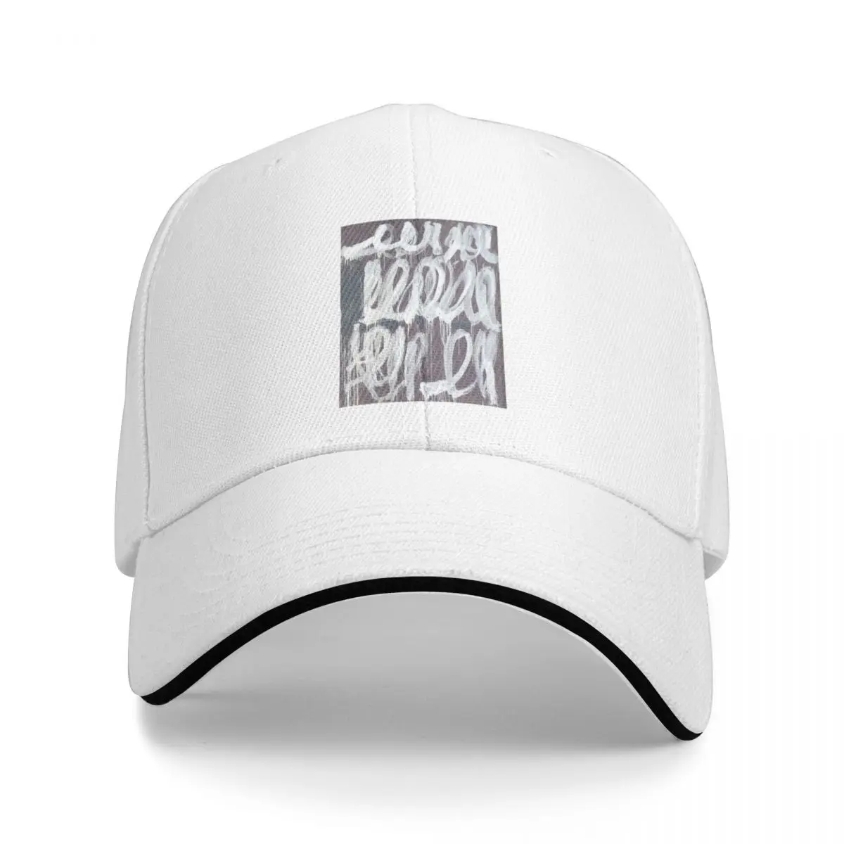 twombly white line Baseball Cap funny hat Sunscreen hiking hat beach hat Mens Caps Women's