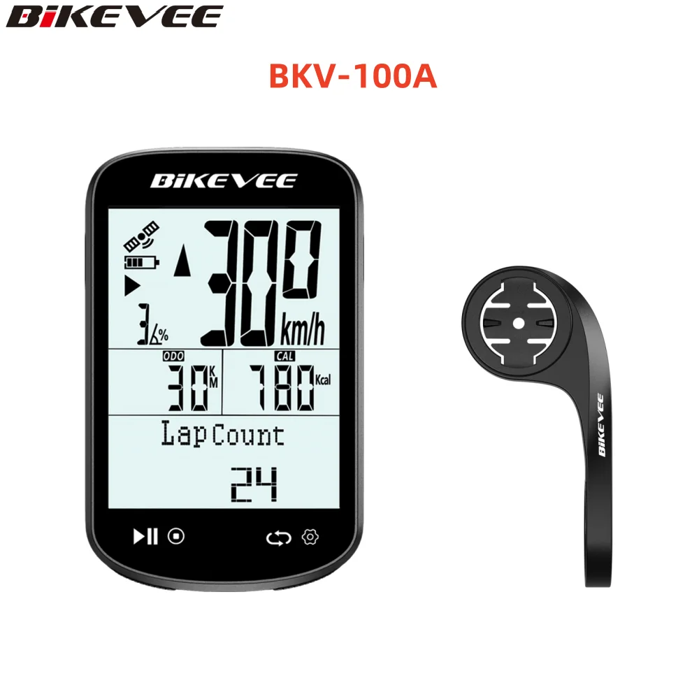 

Sunlight-Readable Wireless GPS Bicycle Computer 2.6in with Auto Start/Stop Bluetooth/ANT+ Cycling Speedometer Odometer Tracker