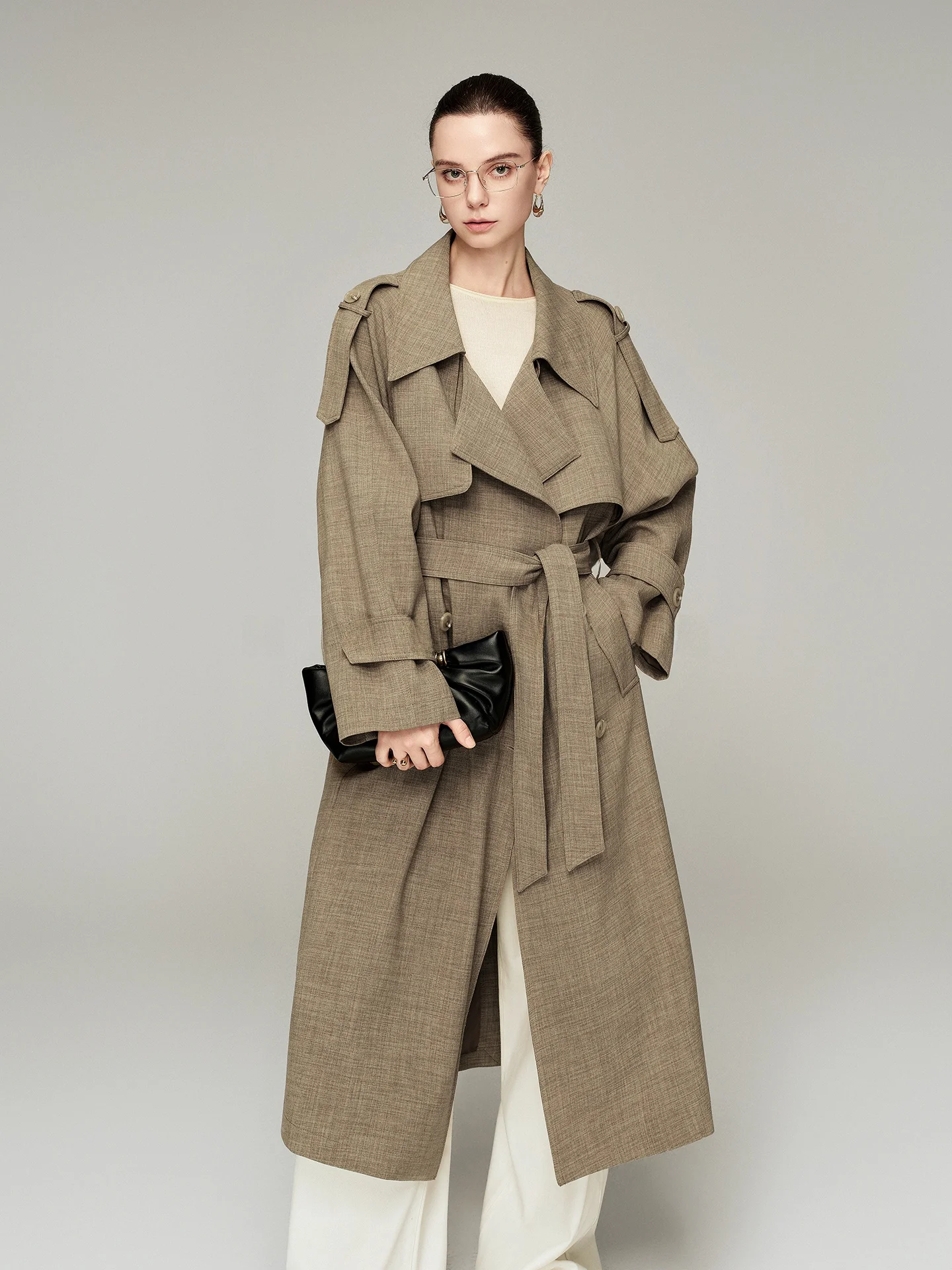 

Женское пальто Missprins с длинным рукавом и воротником-стойкой, приталенное, в стиле Old Money, для деловых встреч, ветровка премиум-класса