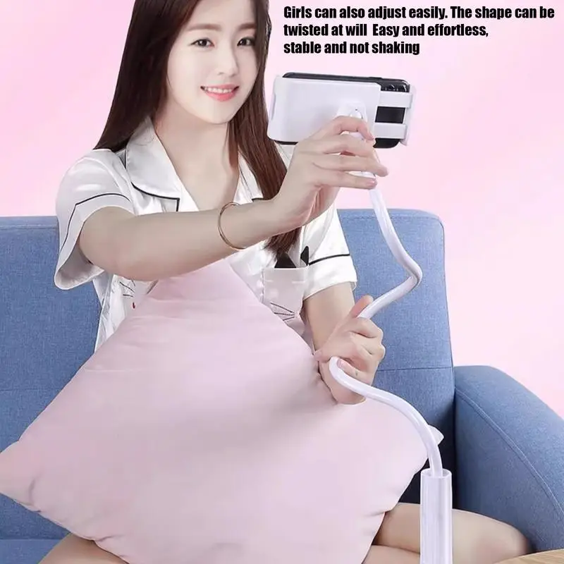 Phone Holder Stand Lazy Bracket Headrest Bed Overhead Adjustable Clip With 360-Degree Rotation & Non-Slip Bracket For Home