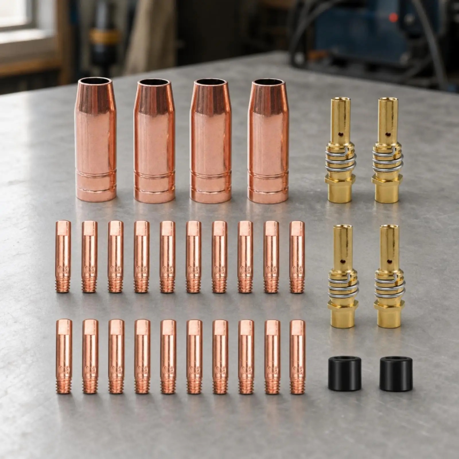 Replacement Copper Contact Tip for MB15AK Welding Torch MIG Wire Feed Consumable Accessory Parts