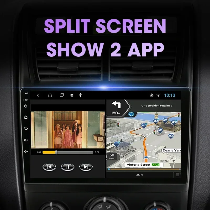 JMCQ-Radio Multimedia con GPS para coche, reproductor de vídeo con Android, 4G, WiFi, 2 din, Carplay, para Kia Sportage 2, años 2008 a 2010