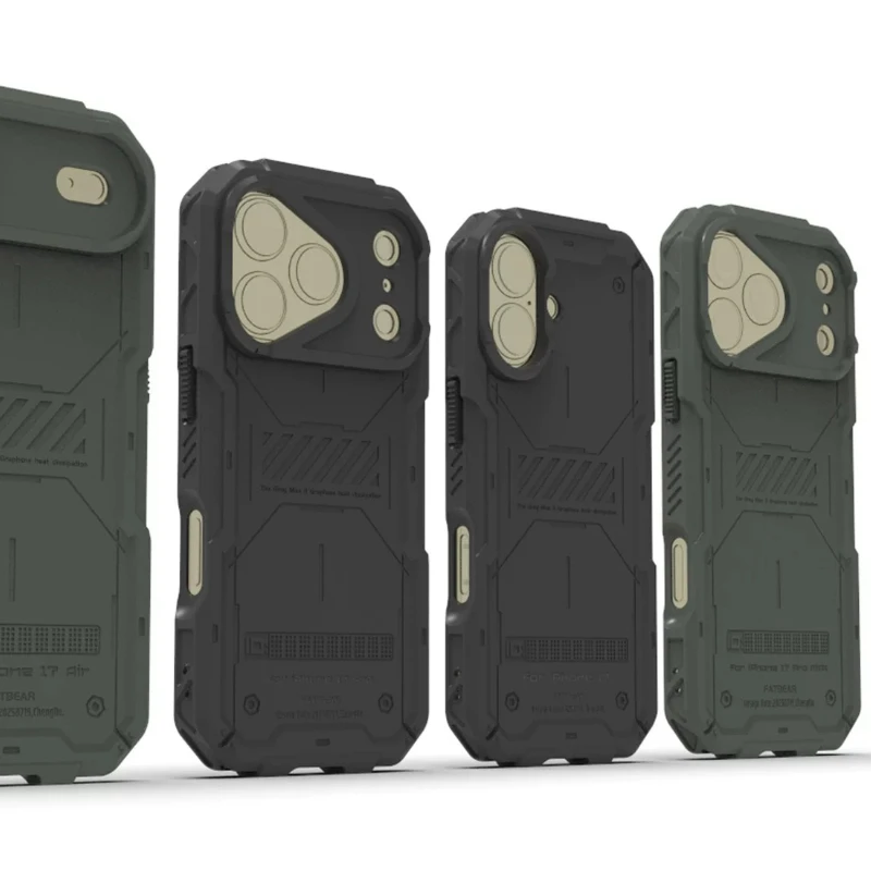 Suitable for iPhone17/Pro/MAX/Air series tactical anti-drop mobile phone case Graphene heat dissipation mobile phone case Magsaf