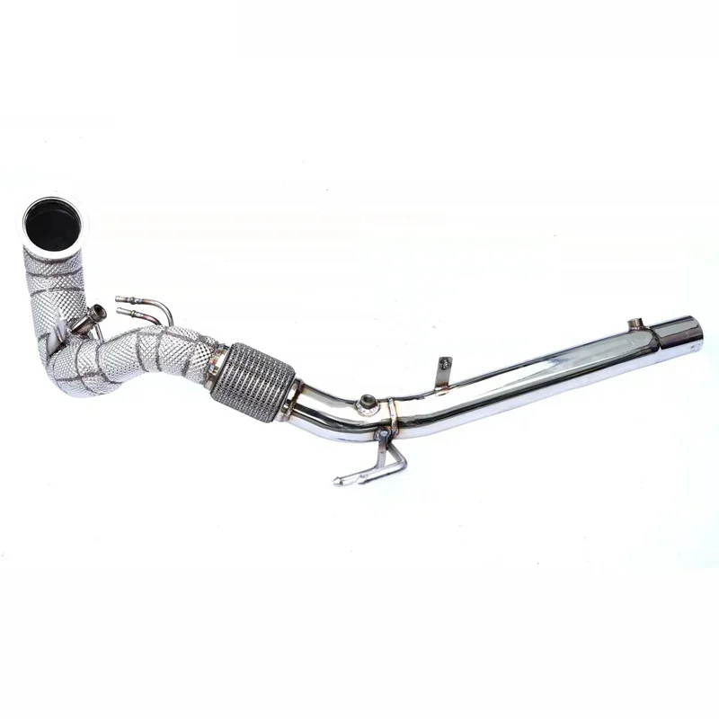 Section High flow Pipes branch downpipe Exhaust Pipe with cataFor/VW GOLF8/GOLF8/Tiguan/Arteon