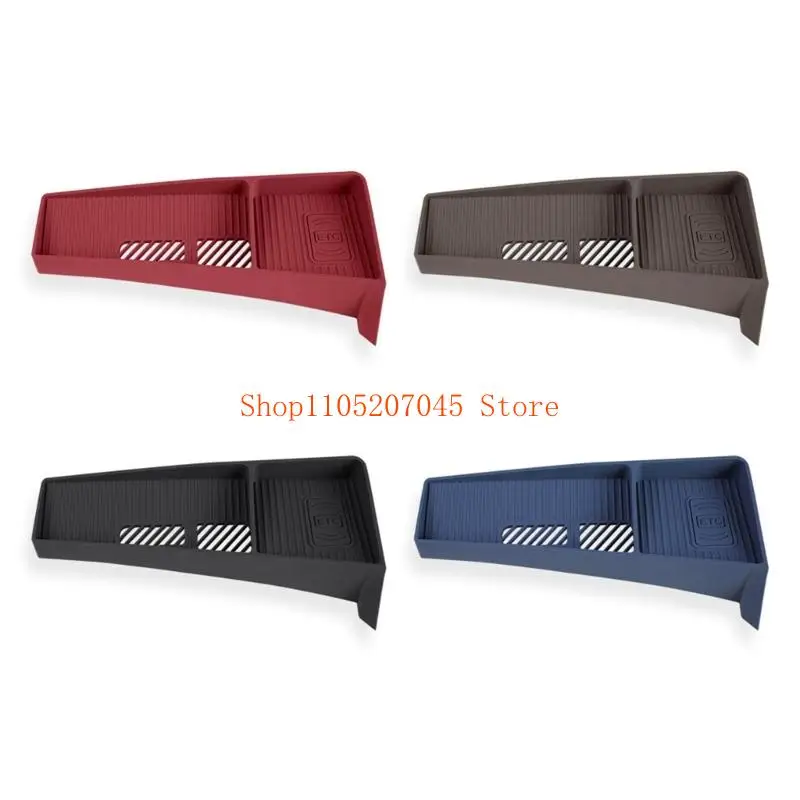 37cd Twist Proof Silicone Car Organizers Compartment None Deforming Design Color Matching Interior Accessory Antislip Pattern