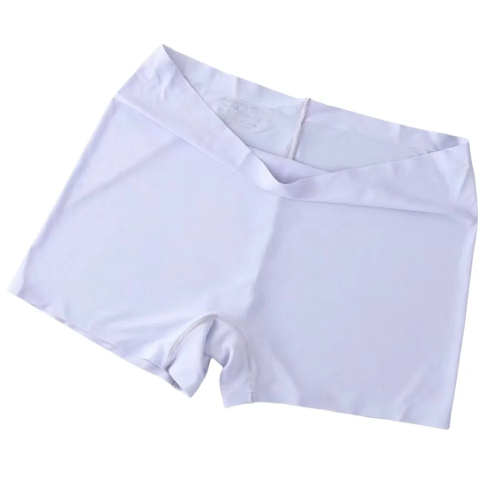 Safety Pants Summer Ice Silk Panties Seamless Thin Seamless Ice Silk Briefs Lingerie Underwear Women's Boxer Underpants Girls