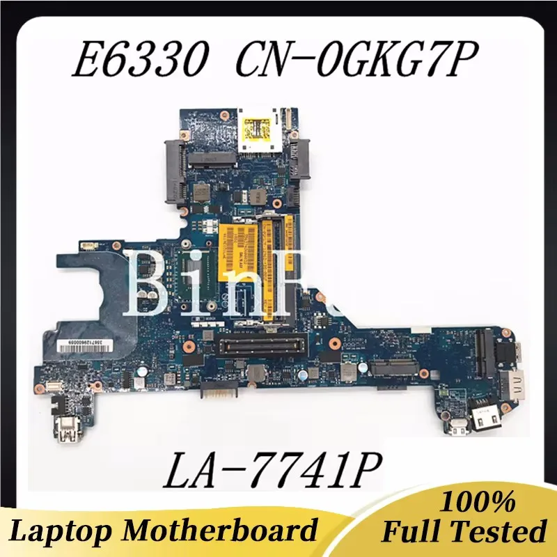 CN-0GKG7P 0GKG7P GKG7P Mainboard For Latitude E6330 Laptop Motherboard QAL70 LA-7741P With SR0XD I3-3130M CPU 100%Full Tested OK