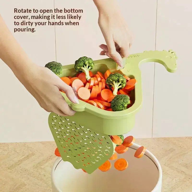 

Cute Giraffe Kitchen Sink Drain Basket with Handle, Kawaii Animal Food Slag Filter & Garbage Strainer