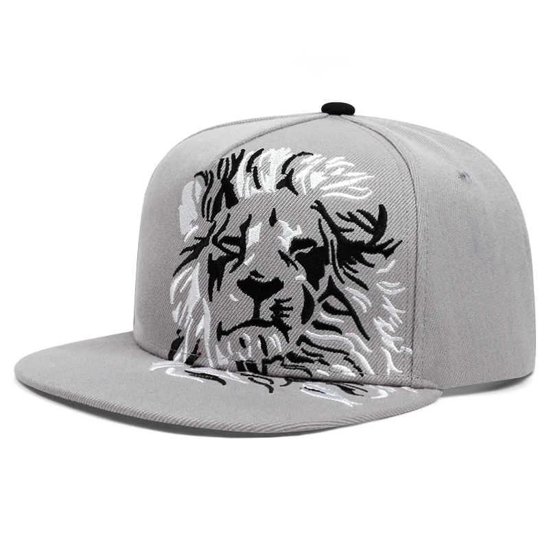 New Men Women Lion Embroidered Baseball Cap Summer Outdoor Hat Hip Hop Adjustable Trucker Caps Cotton Snapback Hats Sun Hats