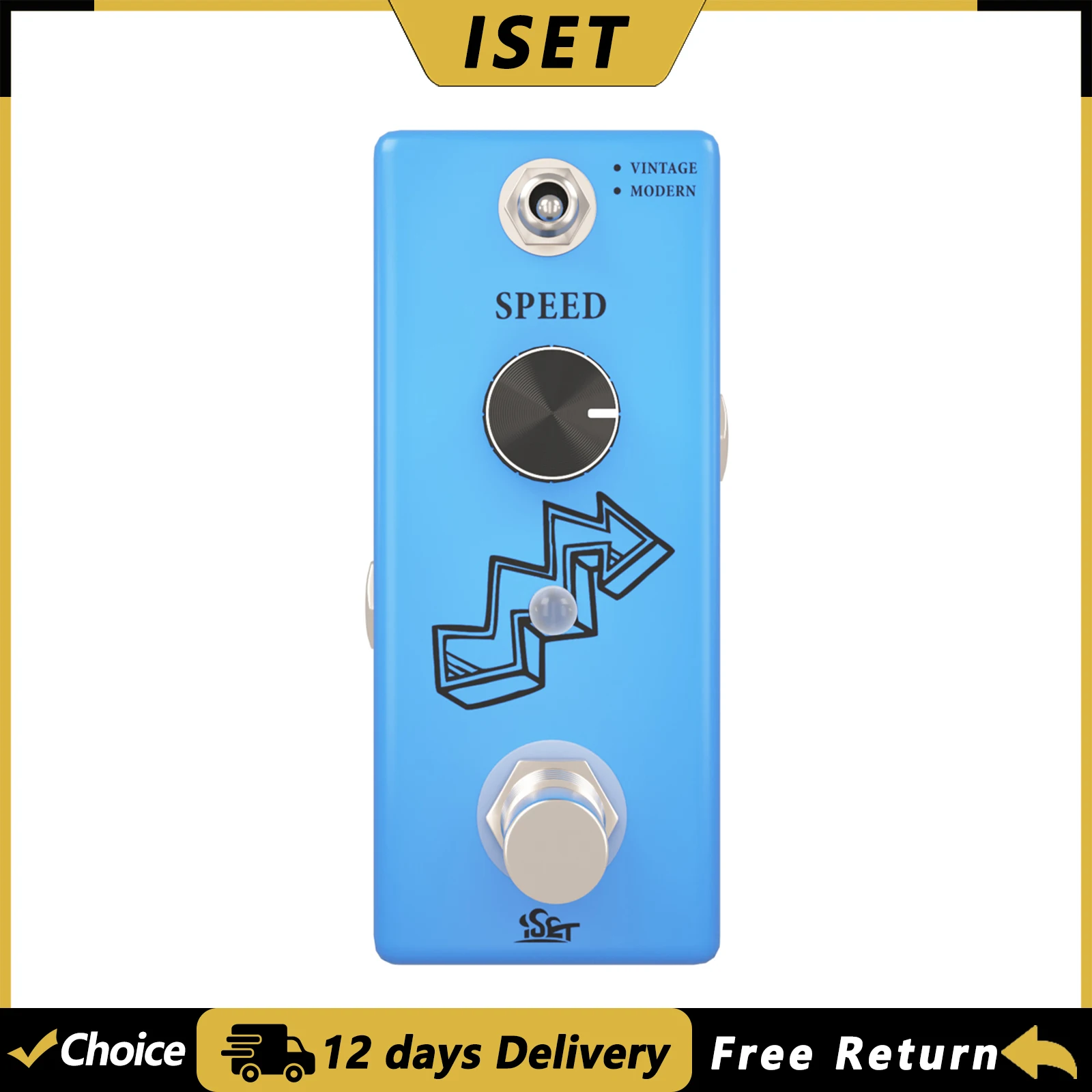 

ISET PD-12 Phaser гитарная педаль эффектов аналоговая Quanta педаль фазового эффекта для электрогитары бас True Bypass аксессуары для гитары