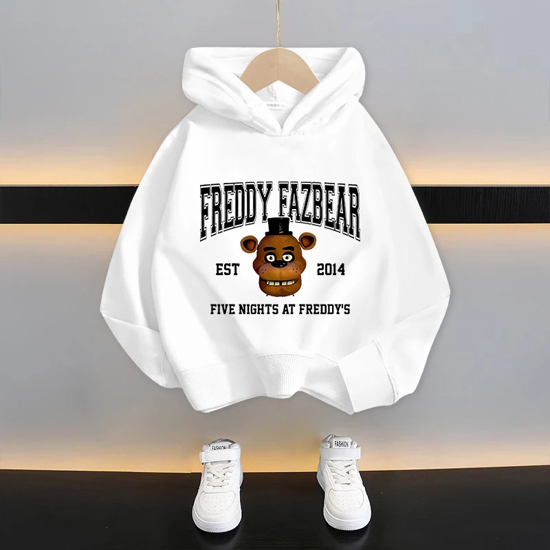 

Five Nights At Freddys Hoodie Children Sweatshirt Cartoon Long-sleeved Boy Girl Pullover Autumn Clothing Fashion Tops Xmas Gift