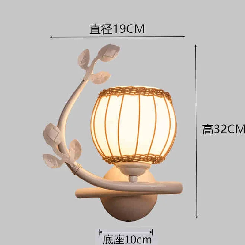 Imagem -03 - Flower Basket Wall Lights For Home Decor Apliques Retro Americanos para Sala de Estar Lâmpada de Parede do Quarto Luminárias de Corredor