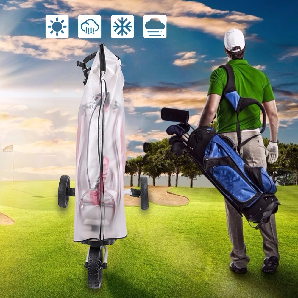 

PVC Golf Bag Transparent Dustproof Clear Golf Cart Travel Bag Golf Bag Protector Golf Trolley Rain Bag Outdoor Sporting Supplies