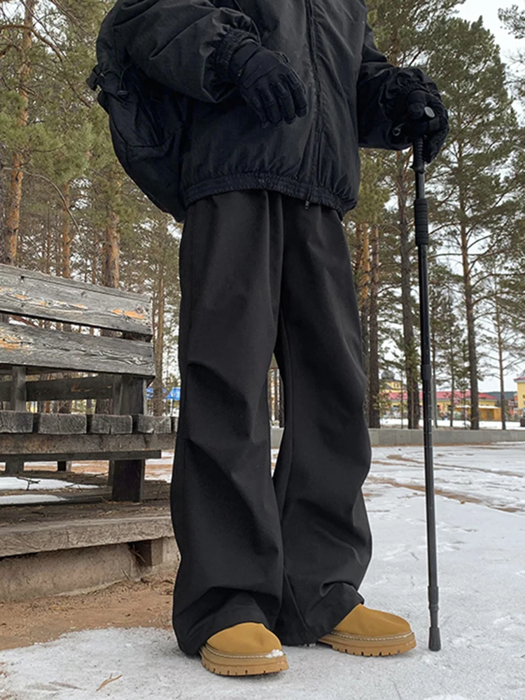 

Men's Fce Lined Thi Casual Work Pants Outdoor Skiing Trousers American Sle Tee Proof Winter Harbin Cold Resistant