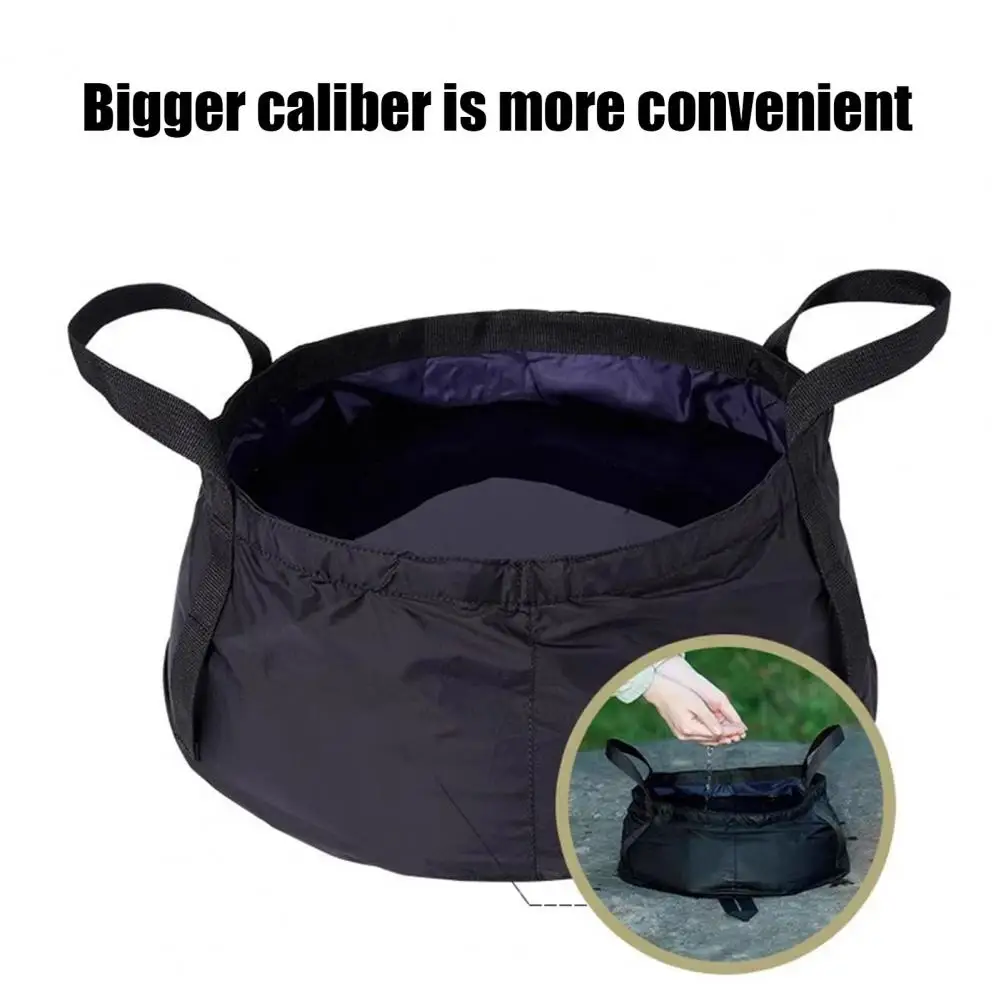 Foldable Laundry Tub Portable Foldable Water Basin with Thickened Oxford Fabric Collapsible Bucket with Handle for Camping
